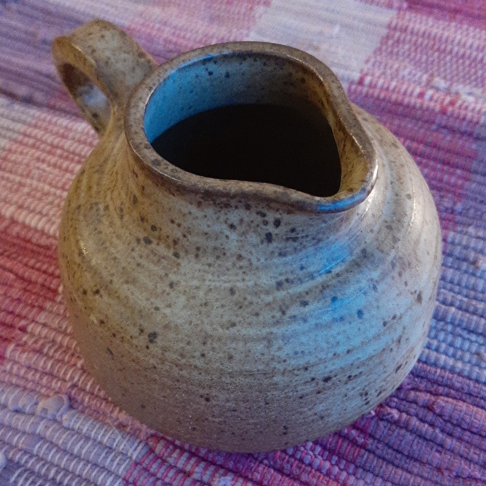 Rustic Brown Ceramic Pitcher - Picture 3 of 8